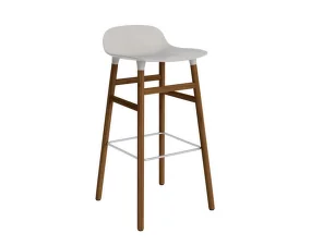 Barová stolička Form 75 cm, warm grey/walnut