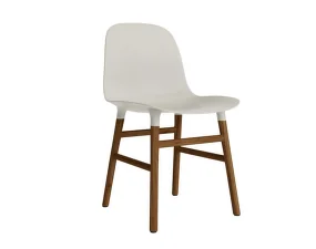 Stolička Form, light grey/walnut