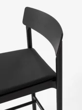 Barová stolička Betty TK17, black/black leather
