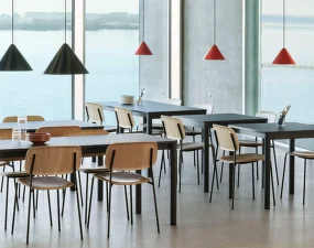 Stôl Annex Flush 240x80, anodized/lacquered oak