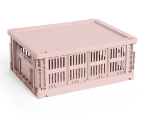 Plastové veko Colour Crate M, blush