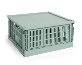 Plastové veko Colour Crate Square L, sage green