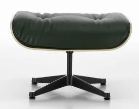 Ottoman Eames Lounge Walnut Natural, Leather Premium F59 jade