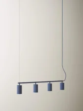 Závesná lampa Donna Line 120,  midnight blue