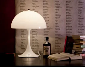 Stolná lampa Panthella 400, white opal acryl