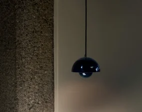 Závesná lampa Flowerpot VP1, steel blue