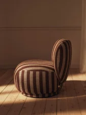 Kreslo Rico Piccolo Swivel Louisiana, sand/chocolate