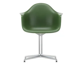 Stolička Eames DAL, forest / polished aluminum