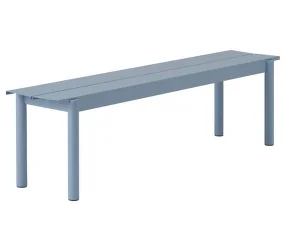 Lavica Linear Steel Bench 170 cm, pale blue