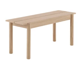 Lavica Linear Wood Bench 110 cm