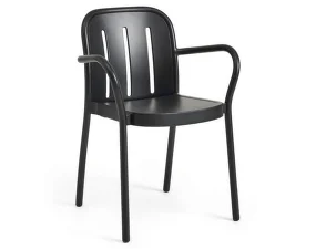 Zahradná stolička Deville s podrúčkami, anthracite