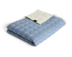 Prikrývka Mega Dot Organic 235x245, dusty blue