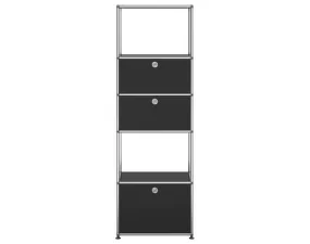 Policová zostava USM Haller M52, graphite black