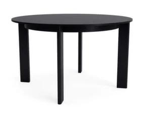 Jedálenský stôl Chisel 25 Round Ø127, black lacquered oak