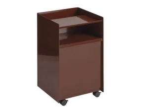 Stolík Folded Trolley Low Drawer, dark red