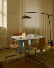Stolička Brink Cantilever, oak / chrome
