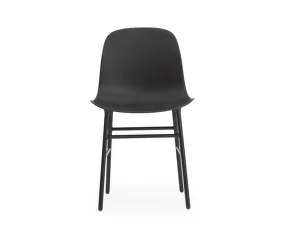 Stolička Form, black/steel