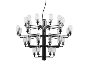 Luster Amp Chandelier Large, smoke/black