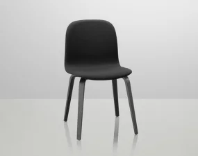 Čalúnená stolička Visu, wood, black