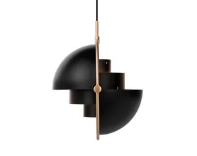 Závesná lampa Multi-Lite Small, black/brass