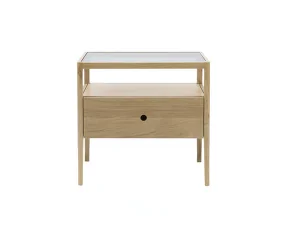 Nočný stolík Spindle, oak