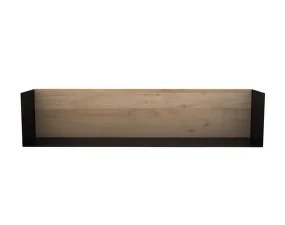 Polica U shelf L, oak/black