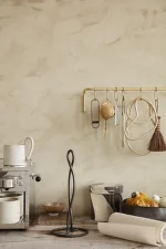 Držiak na kuchynské utierky Curvature, black brass