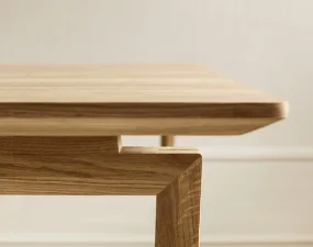 Lavica Nord 200 cm, white pigmented oiled oak