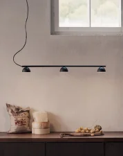Závesná lampa Blush rail 5, matt black