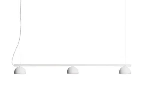 Závesná lampa Blush rail 3, matt white
