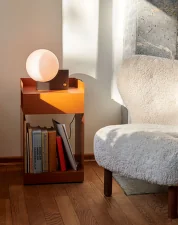 Pojazdný stolík Rotate SC73, terracotta