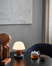 Stolná lampa Setago JH27, maroon & grape