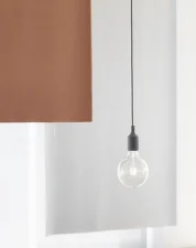 Závesná LED lampa E27, dark grey