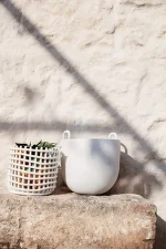 Organizér Ceramic Basket Large, off-white