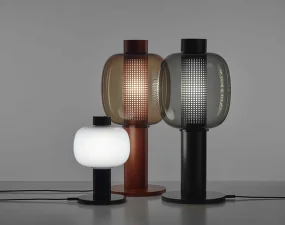 Stojacia lampa Bonbori Large PC1164, smoke brown / copper metallic