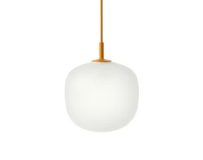 Závesné svietidlo Rime Ø18, opal/orange
