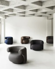 Kreslo Burra Lounge Chair Swivel, Hallingdal 0110