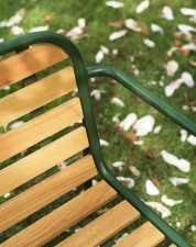Stolička s podpierkami rúk Vig Robinia, dark green
