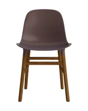 Stolička Form, brown/walnut