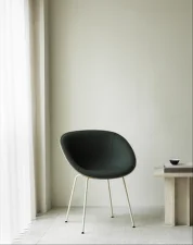 Stolička s podrúčkami Mat, hemp/Steelcut Trio 0966/cream