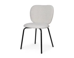 Jedálenská stolička Rico Side Chair Soft Bouclé, off-white/black