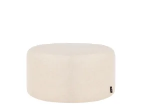 Pouf Folk Low, cream beige