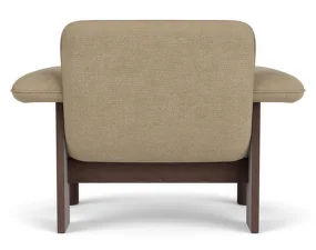 Kreslo Brasilia Low Back, Bouclé 02/dark stained oak