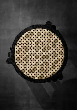 Stolička Pal, black oak mesh