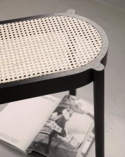 Lavička Pal, black oak mesh
