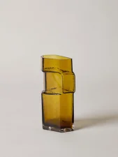 Váza Muro H23, recycled amber