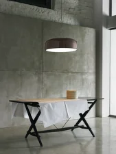Závesná lampa Smithfield S, mud