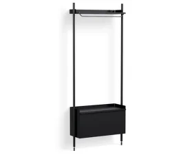 Policový systém Pier kombinácia 1001, black