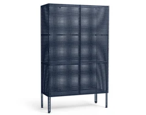 Skrinka Perforated Cabinet Floor Large, steel blue