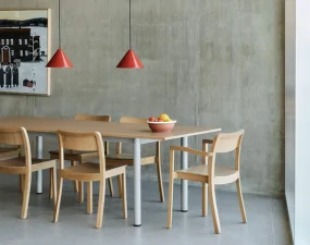 Stôl Annex Overhang 240x90, lacquered oak